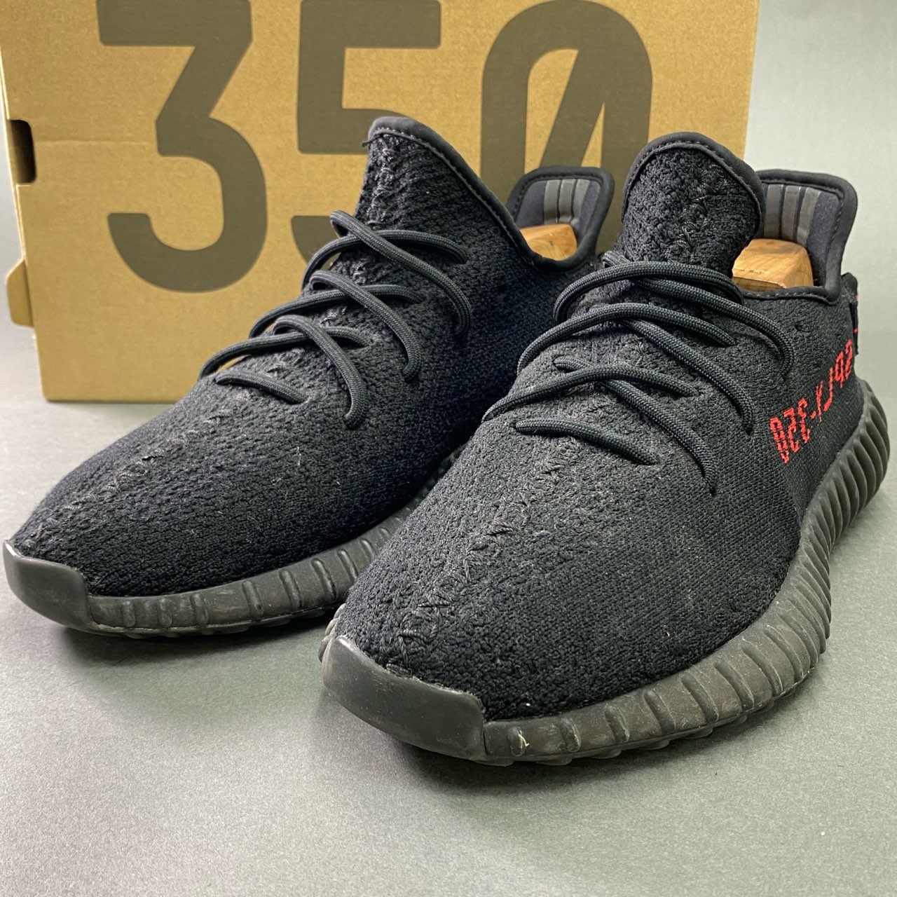 3k11 adidas アディダス YEEZY BOOST 350 V2 イージーブースト スニーカー CP9652 27cm ブラック シューズ  箱付き