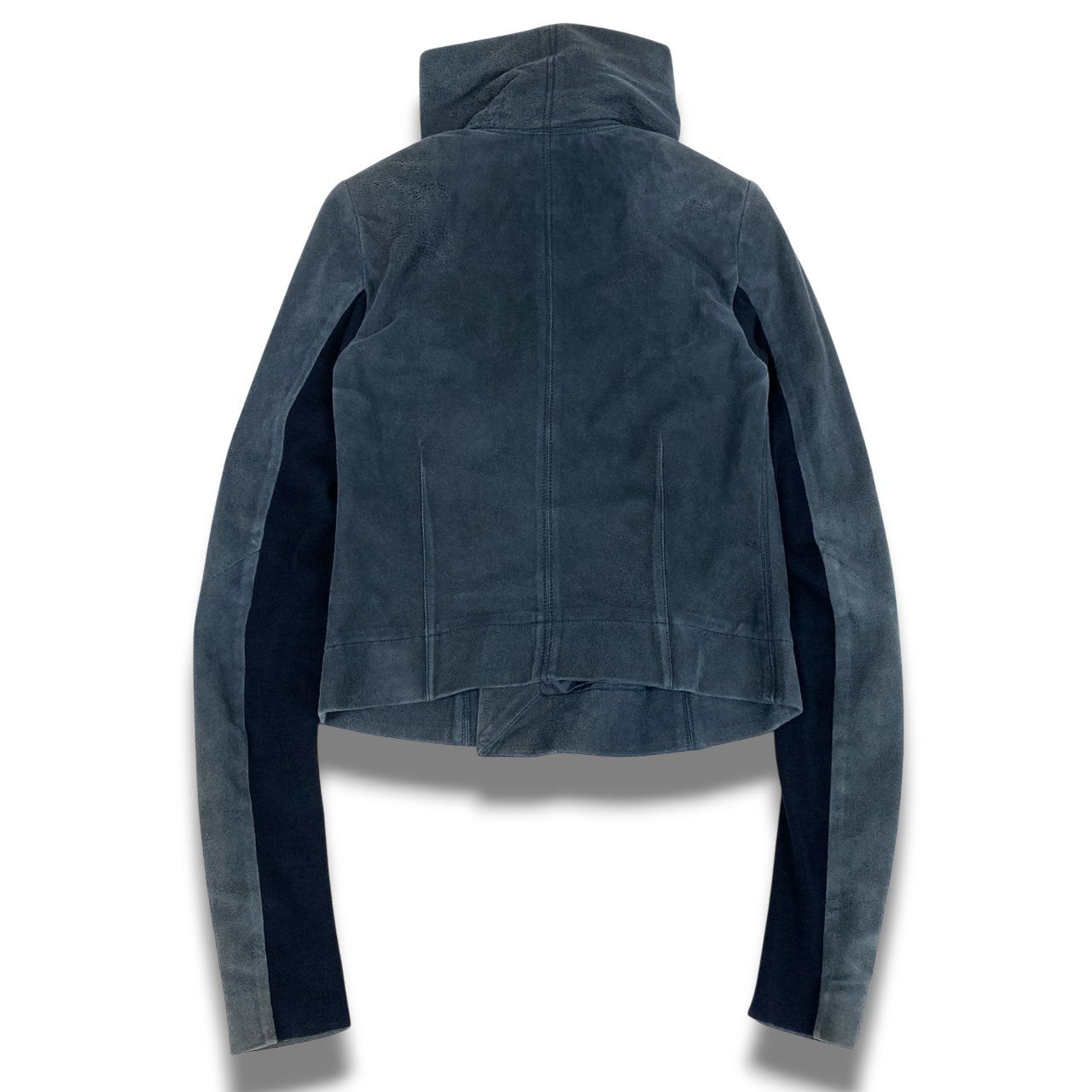 Ac2 Rick Owens リックオウエンス 2014SS ライダースジャケット レザージャケット 短丈 サイズ40 ネイビー系 レディース アウターk02i