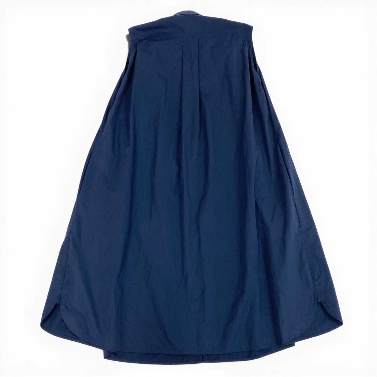 b23 HERMES エルメス レイヤード シャツワンピース サイズ38 ネイビー Layered Shirt Dress フランス製t18r