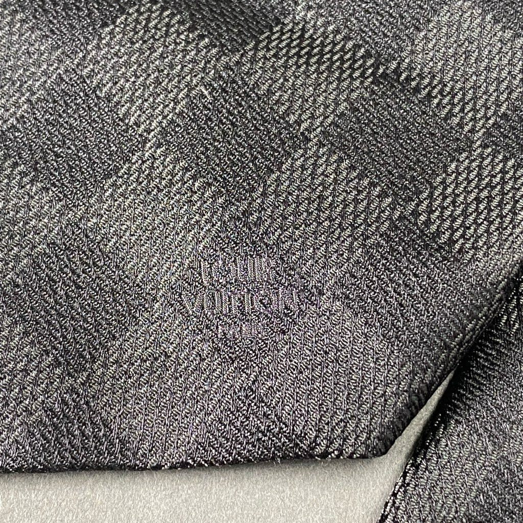 i105 LOUIS VUITTON ルイヴィトン ダミエ ネクタイ ブラック SILK 100％ イタリア製 ビジネス フォーマル