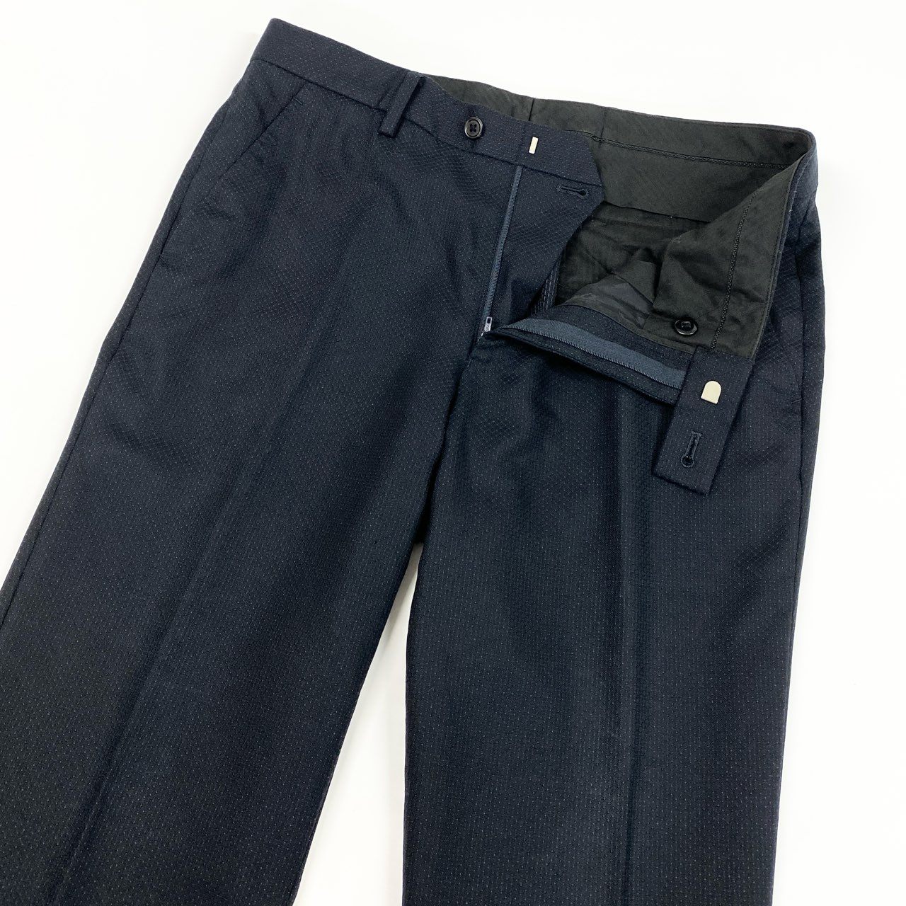 60d13 Paul Smith ポールスミス SOHO FIT セットアップスーツ シングルスーツ 背抜き ウール混 PF-ST-78862 サイズL ネイビー メンズ 紳士服o07t