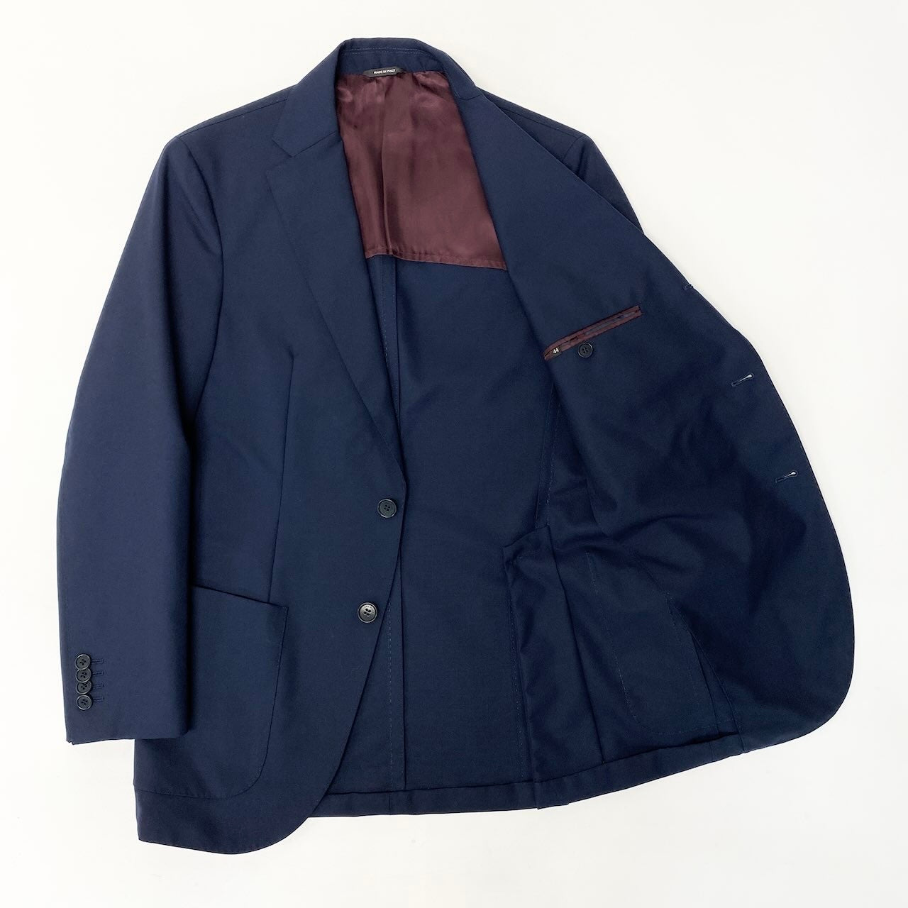 85d9 《美品》 Loro Piana ロロピアーナ シングルスーツ セットアップ サイズ44 ネイビー フォーマル ビジネス 最高級t18r