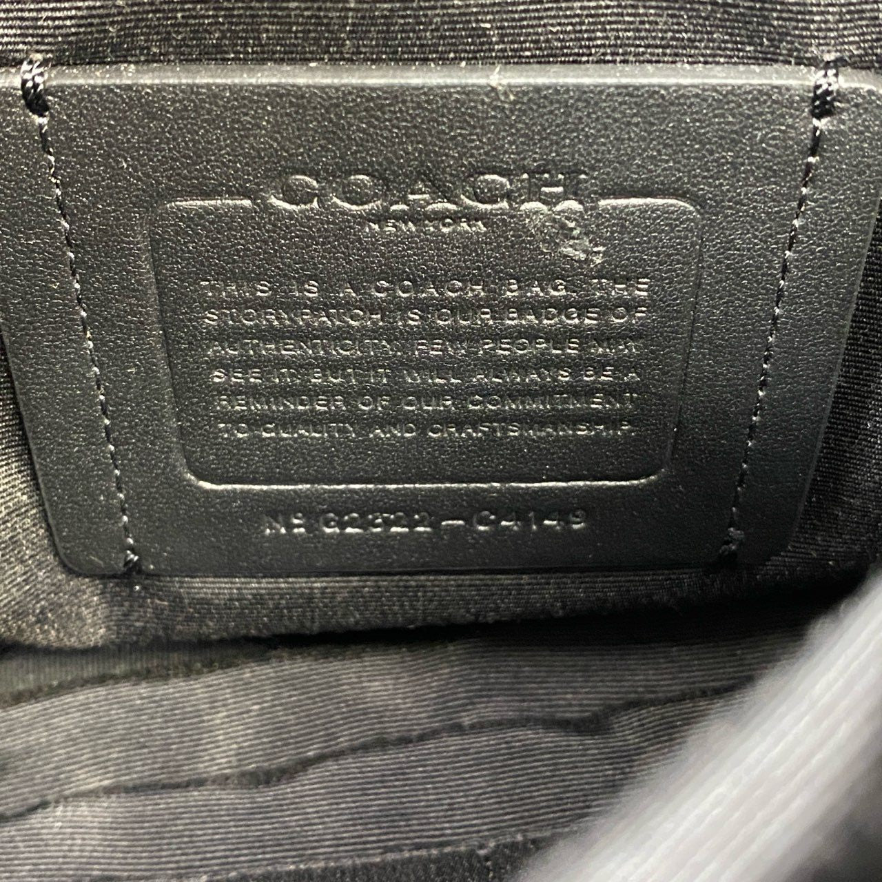 Aj3 《美品》 COACH コーチ ダブルファスナー ショルダーバッグ C4149 ブラック シグネチャー カメラバッグ クロスボディ カバン 鞄t18r