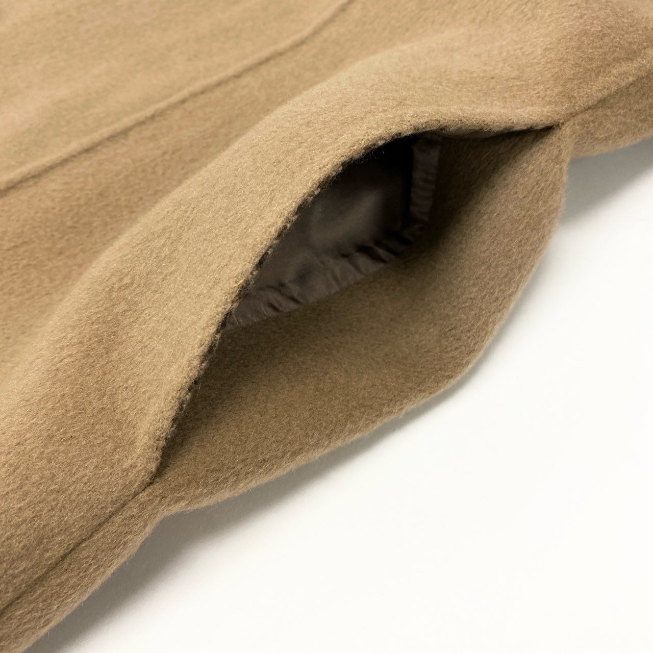 79k21 近年 Leilian レリアン ステンカラーコート カシミヤコート 切替チェック柄 レディース 女性用 9 ベージュ カシミア100％u02t