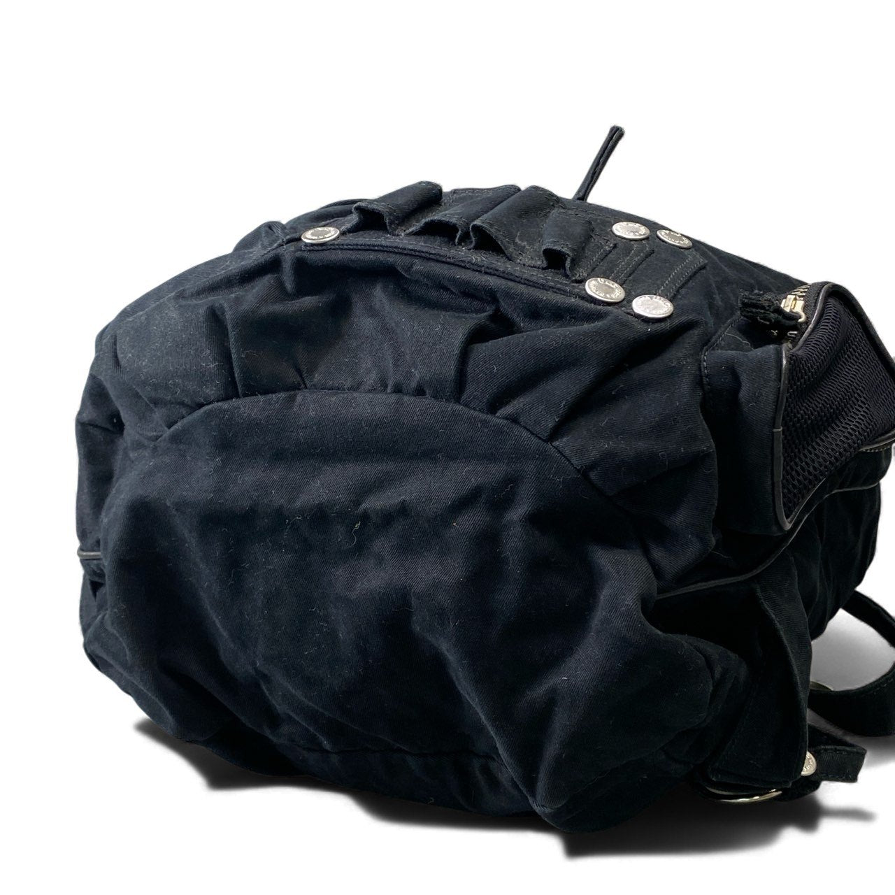 gk10 2000s D&G DOLCE&GABBANA parachute Gimmick backpack Bkack canvas パラシュート ギミック リュックk02i