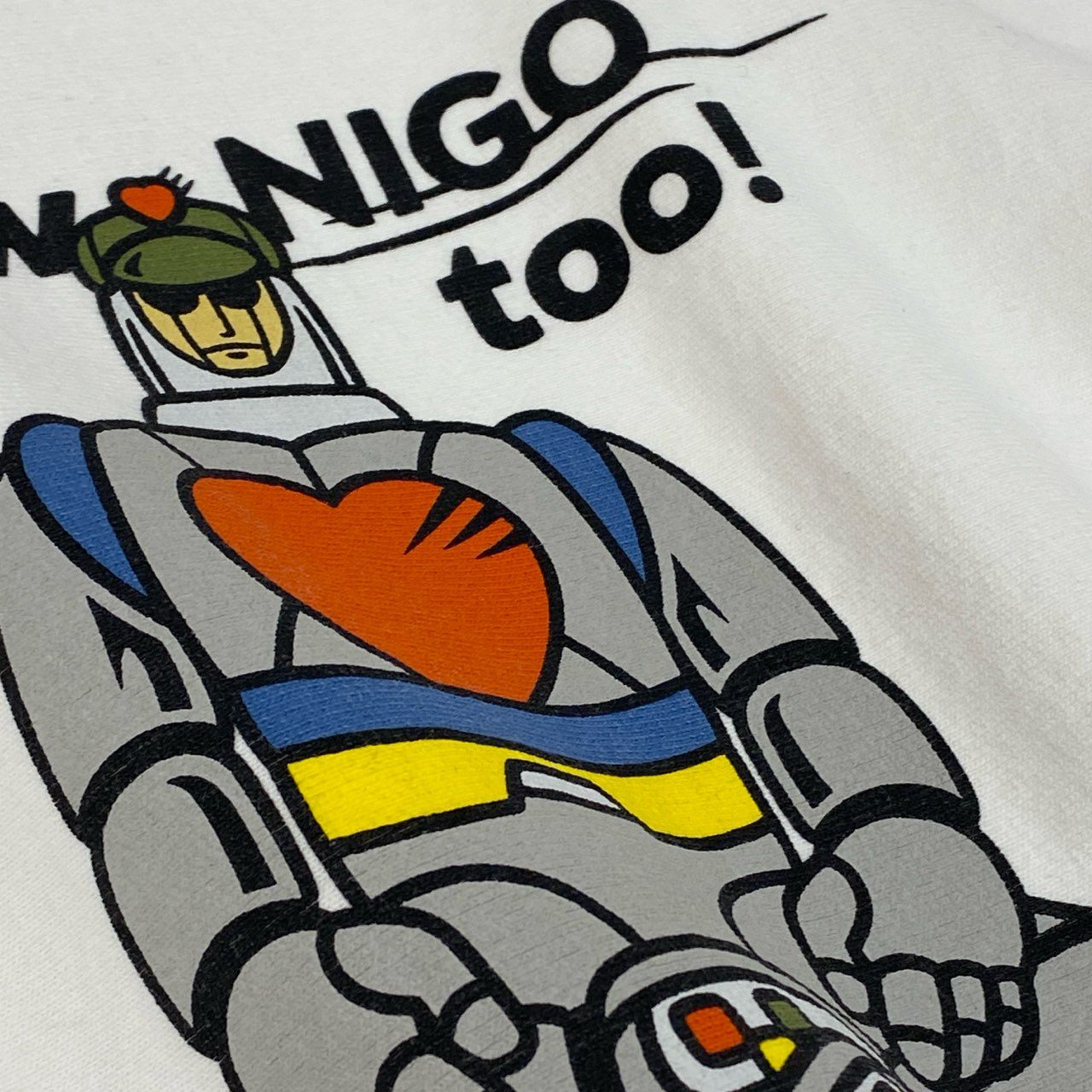 @82c27M　HUMAN MADE ヒューマンメイド I KNOW NIGO TOO パーカー スウェットフーディー サイズXL ホワイト メンズ 男性用k02i