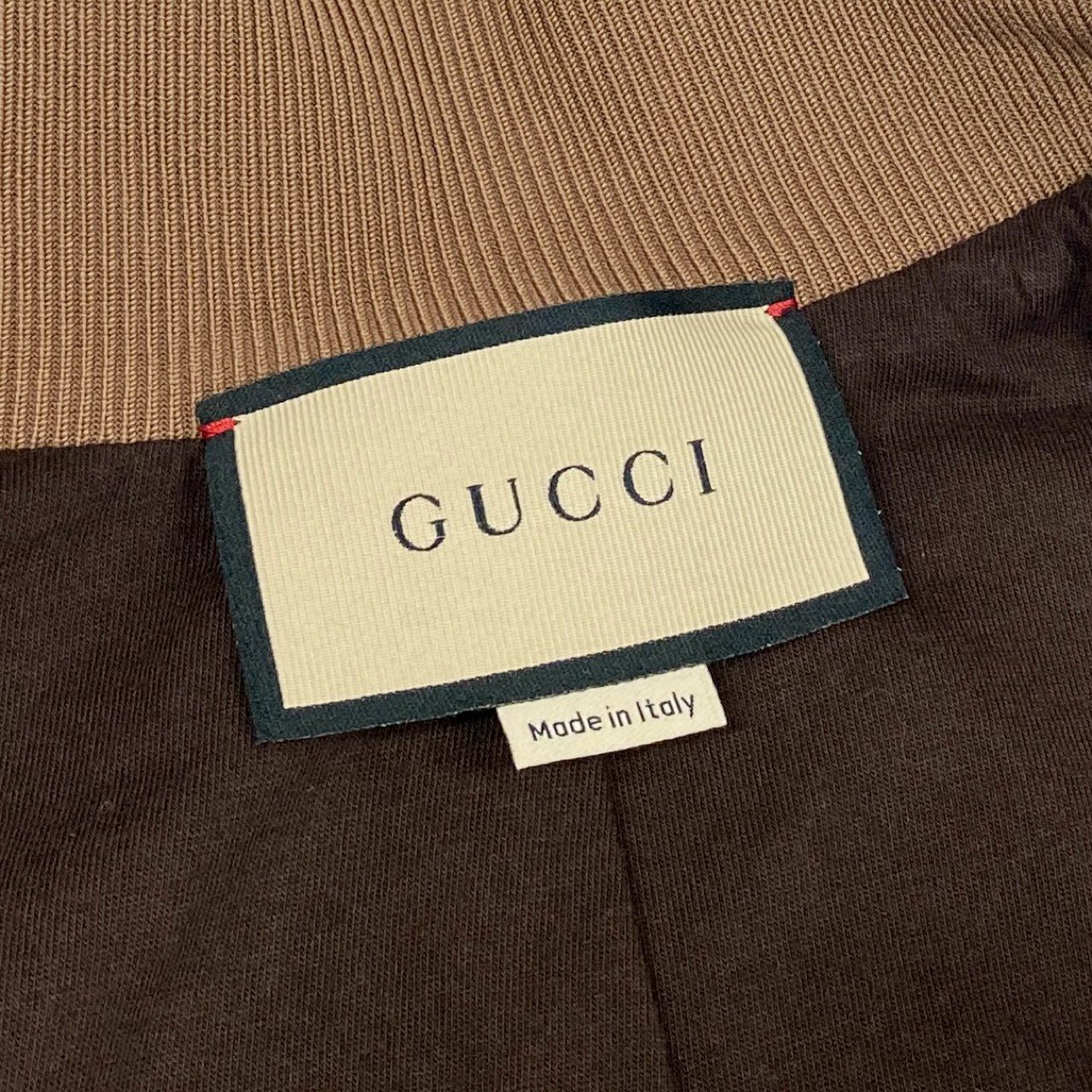 2L27 GUCCI グッチ 2024 Gランバス GGロゴ jacquard ジャガード ジャージ jacket ジャケット サイズXS ブラウン レディース 女性用k02i