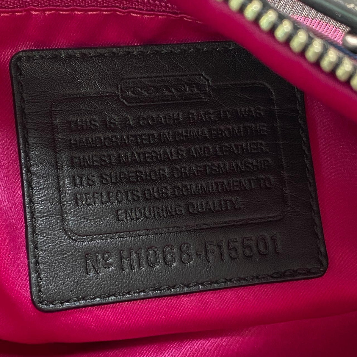 i14 COACH コーチ ラージシグネチャー ショルダーバッグ Large Signature Shoulder Bag F15501 パープル系t18r