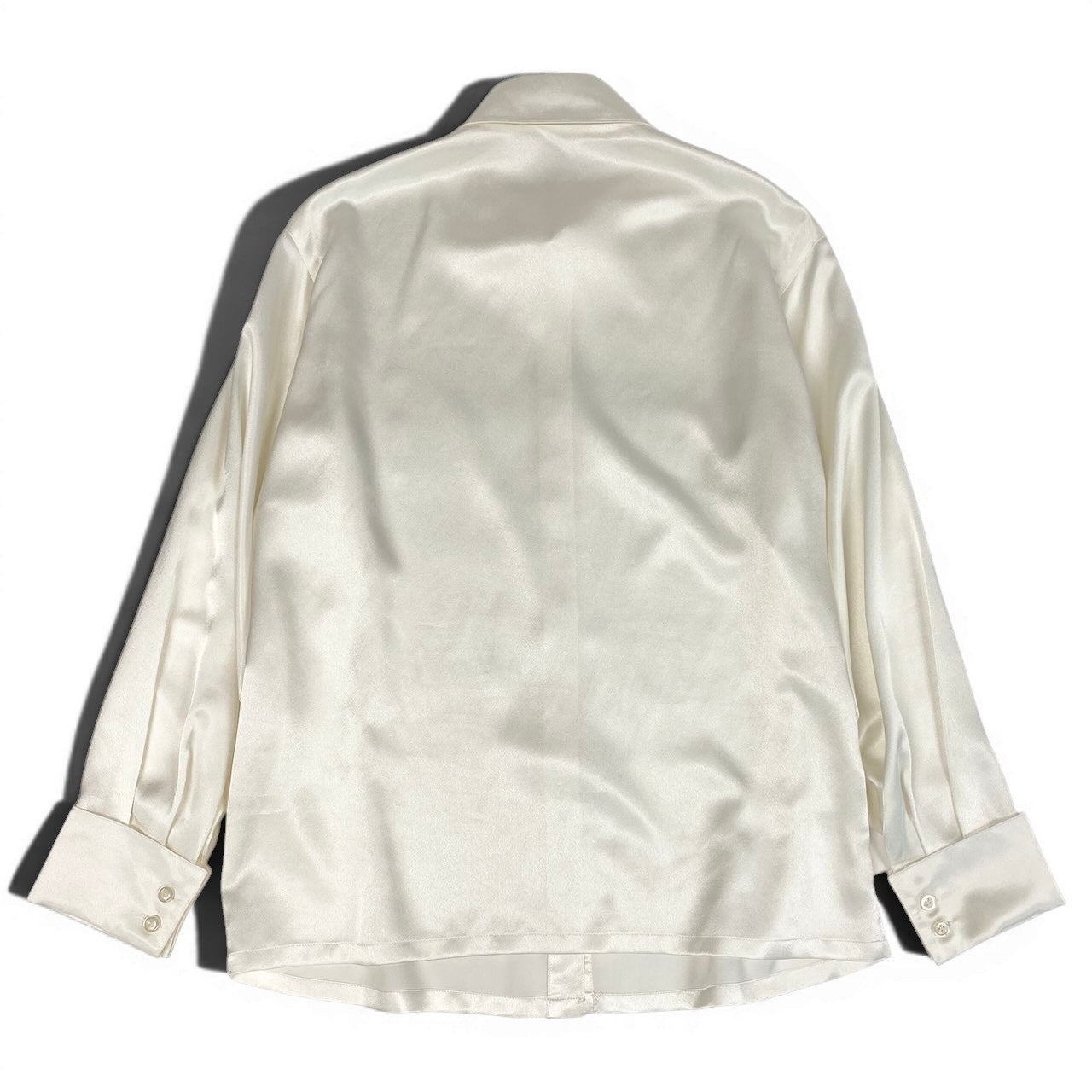 29d16 Vintage BALENCIAGA バレンシアガ 長袖ブラウス シャツ トップス 38 ホワイト系 ポリエステル レディースu02t