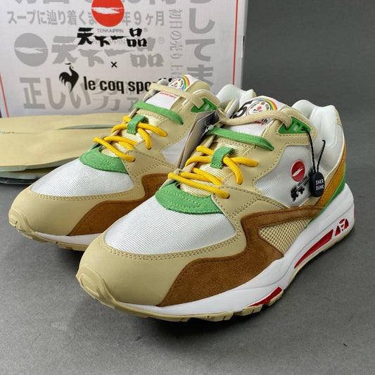 2f6 《未使用保管品》 le coq sportif ルコックスポルティフ × 天下一品 50th LCS R800 Z1 スニーカー SA マルチカラー レザー シューズ 箱付き