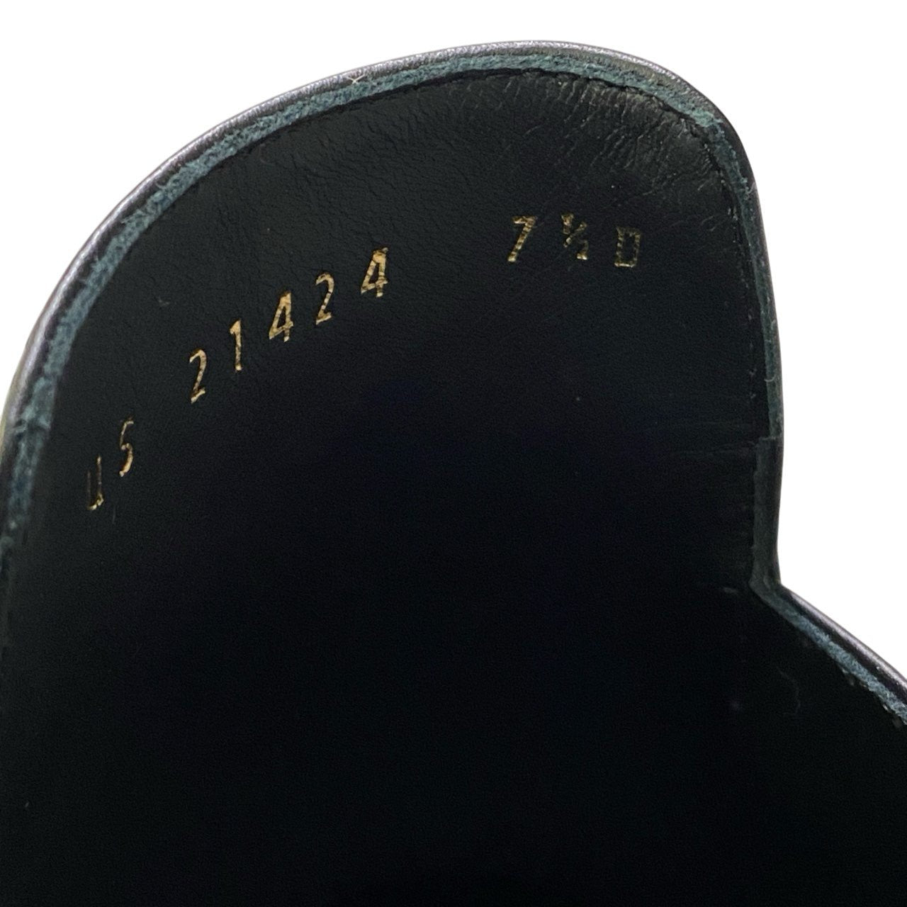 1b23 Salvatore Ferragam サルヴァトーレフェラガモ ガンチーニ ミュール ポインテッドトゥ チャンキーヒール ワンポイントロゴ レディース 女性靴 イタリア製 7 1/2 ブラック レザーu02t