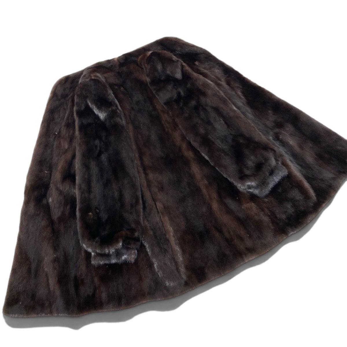 61i24 SAGA MINK サガミンク マホガニーミンク ロングコート サイズ11 ダークブラウン 最高級本毛皮 Mink Fur Long Coat リアルファーt18r