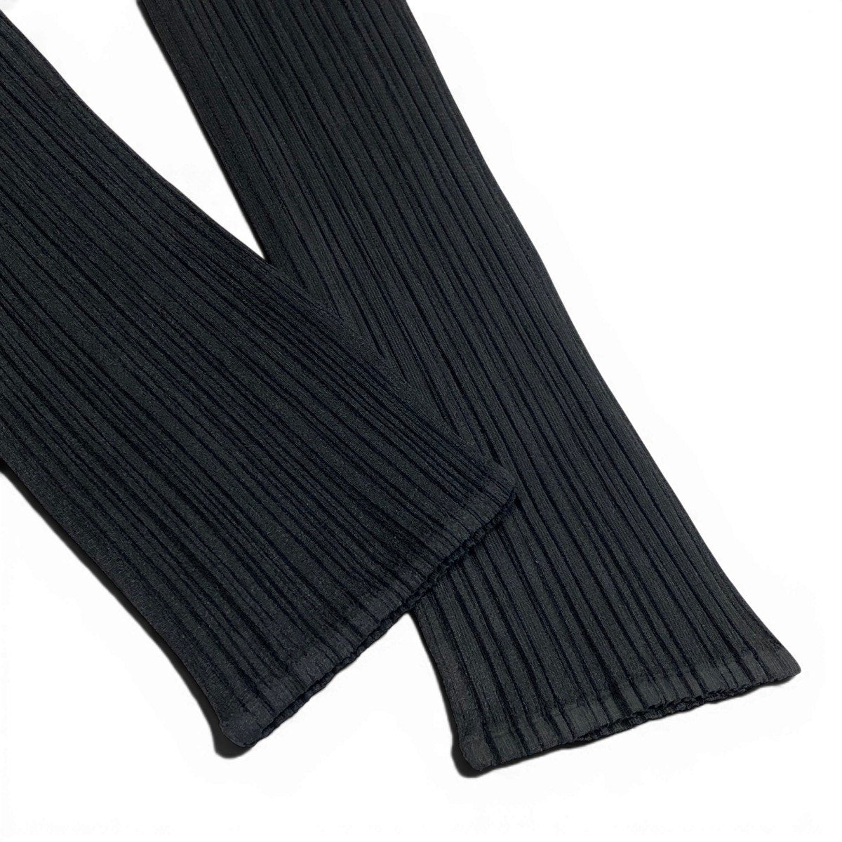 Ag10 【美品】 PLEATS PLEASE プリーツプリーズ ショールカラー ロングカーディガン サイズ3 ブラック ポリエステル100％ レディースt18r