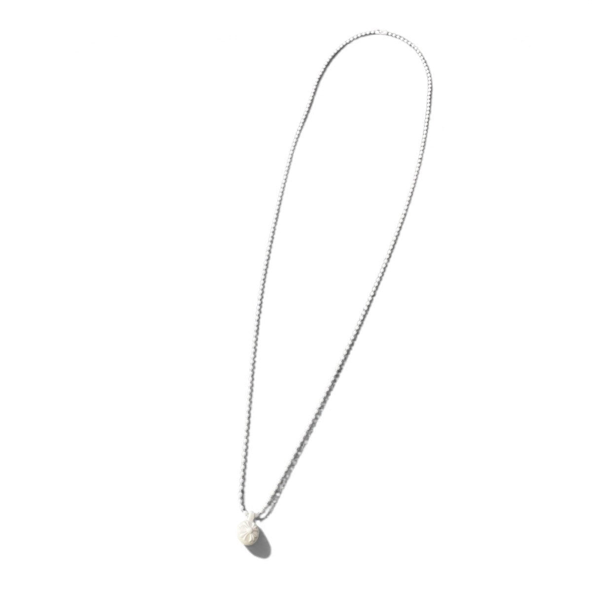 j4 CHROME HEARTS クロムハーツ CH クロスボール ラバーネックレス Cross Ball Pendant Necklace ホワイト レシート付属t18r