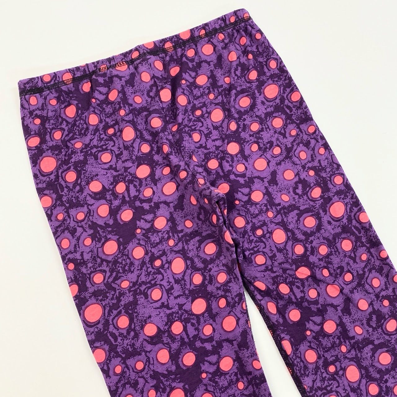 48k2 tao Comme des Garcons タオ コムデギャルソン 日本製 ドット柄 レギンス タイツ ボトムス AD2009 3E-T002 Sサイズ パープル コットン レディースo07t