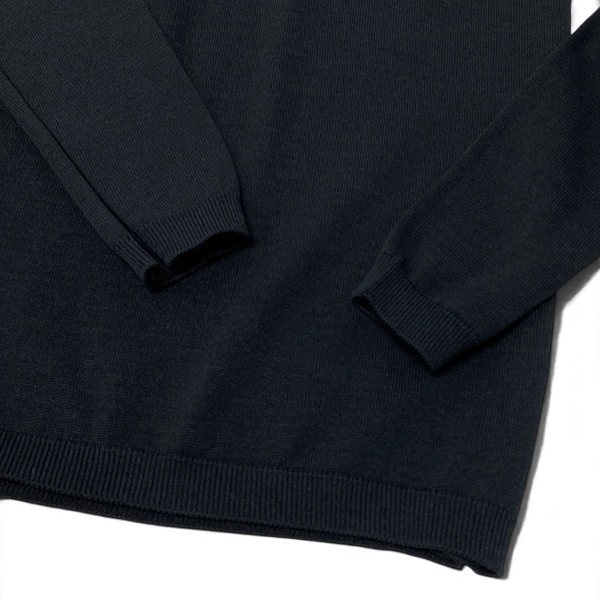 Ai27 ISSEY MIYAKE 132 5. イッセイミヤケ DARTED KNIT ダーテッドニット 立体 ボトルネック セーター 2 ブラック アセテート ナイロン レディースo07t