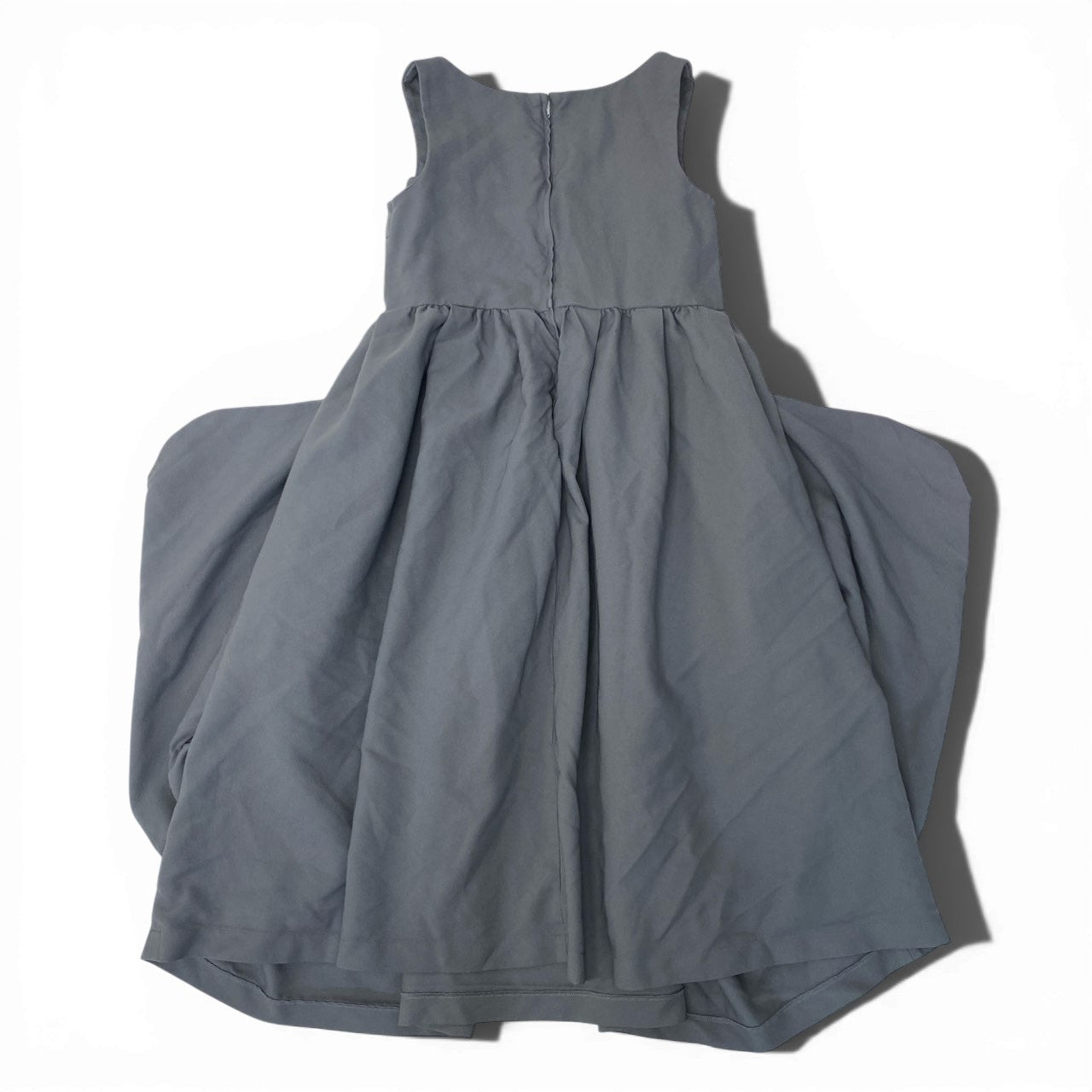 54b23 COMME des GARCONS COMME des GARCONS  コムデギャルソンコムデギャルソン AD2024 コムコム ノースリーブ変形ワンピース ドレス 日本製 RN-O005 XSサイズ グレー レディースk02i