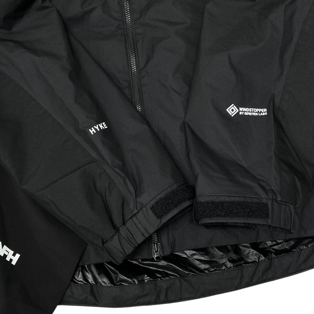 Mg6 【新品保管品】THE NORTH FACE × HYKE Insulation Trail Jacket ナイロンジャケット NY246HK Sサイズ ブラック ナイロン100％ メンズ 男性用u02t