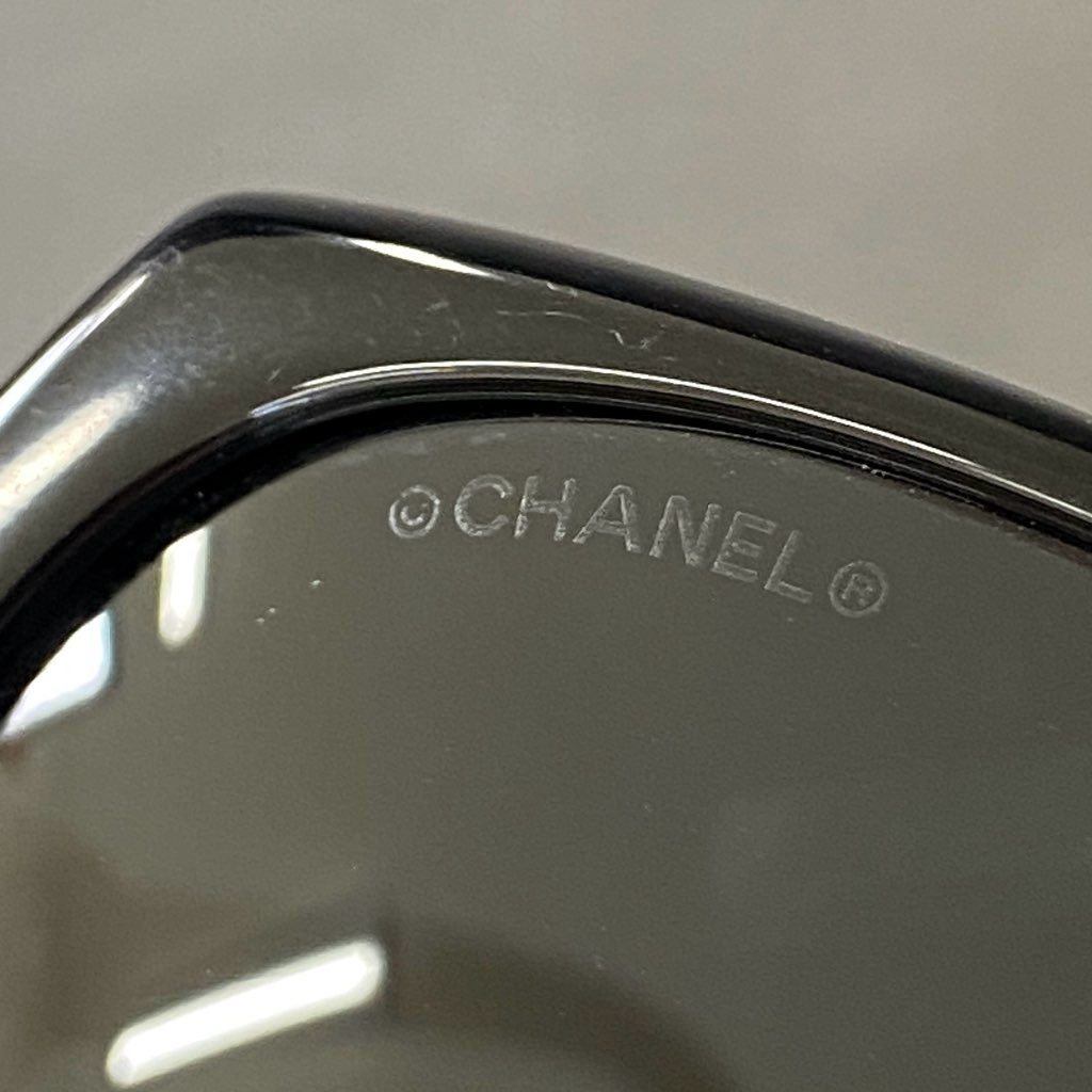 4h4 CHANEL シャネル サイド ココマーク サングラス 5216-A サイズ135 ブラック×ブラック レディース 女性用 アイウェア