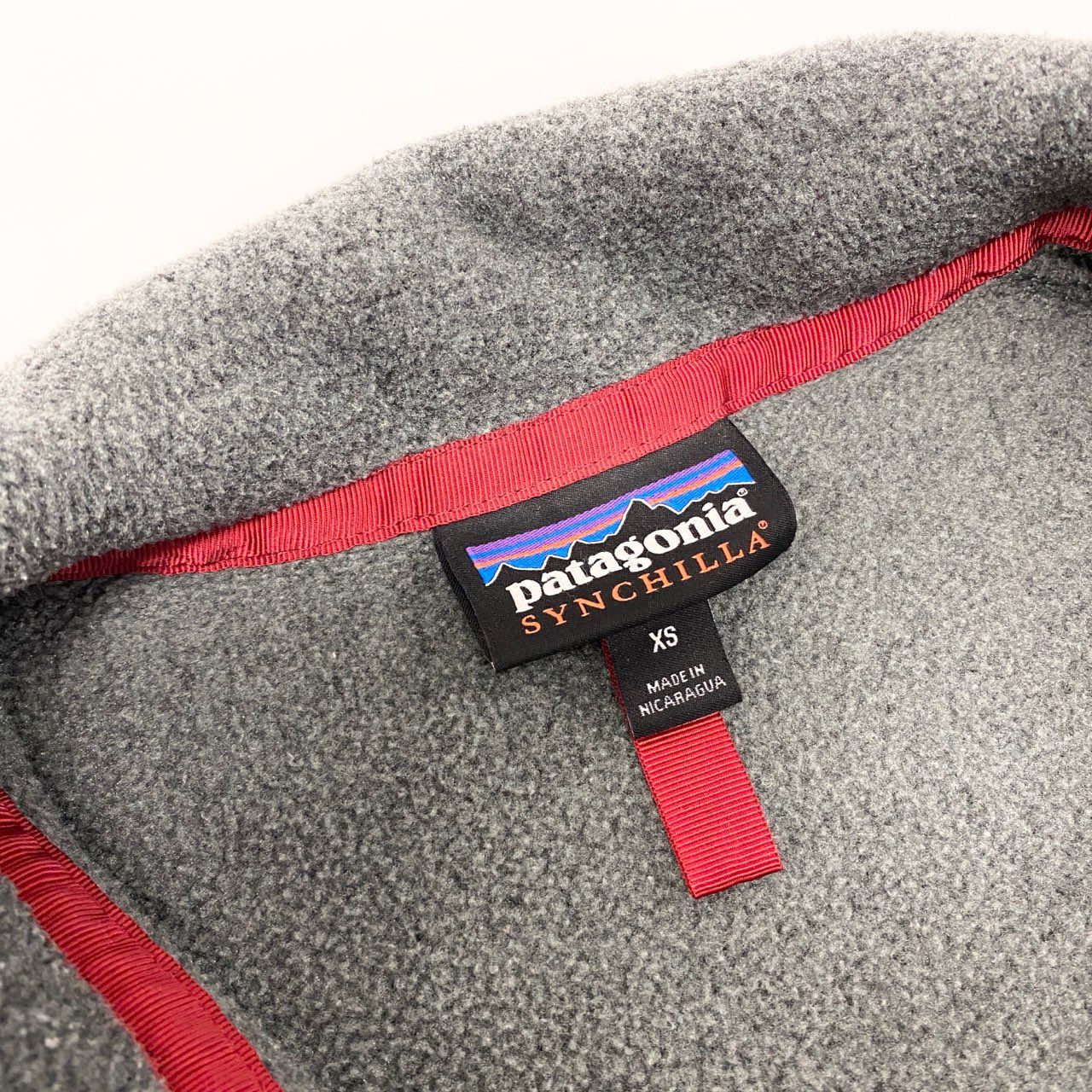 21L9 patagonia パタゴニア SYNCHILLA ライトウェイト シンチラ スナップT プルオーバー フリース バイカラー メンズ アウトドア STY25580 XS グレー ネイビー ポリエステル100％u02t