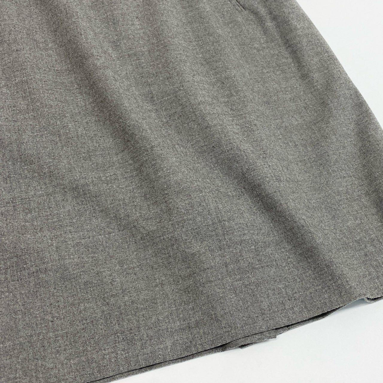 28b20 Vintage CELINE セリーヌ ロゴベルト付き タイトスカート 膝丈 46 グレー フランス製 大きいサイズu02t