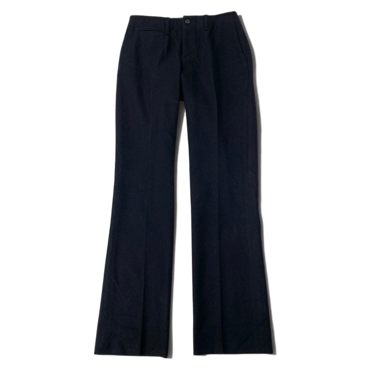 Ei25 GUCCI グッチ 2002 トムフォード期 Y2K スラックスパンツ ボトムス イタリア製 38 ブラック ウール レディースo07t