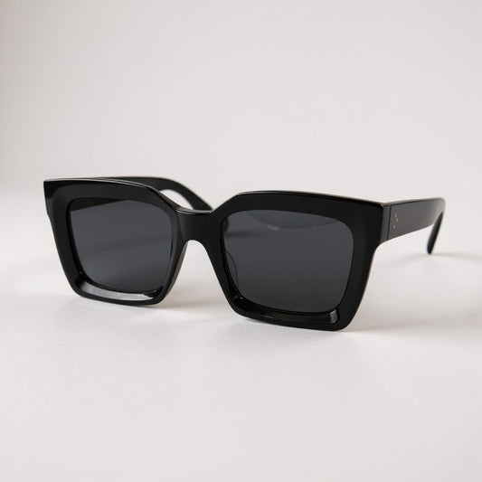 L10 CELINE セリーヌ 偏光レンズ スクエアサングラス CL40130F 55□22 ブラック アイウェア メガネ 眼鏡 イタリア製t18r