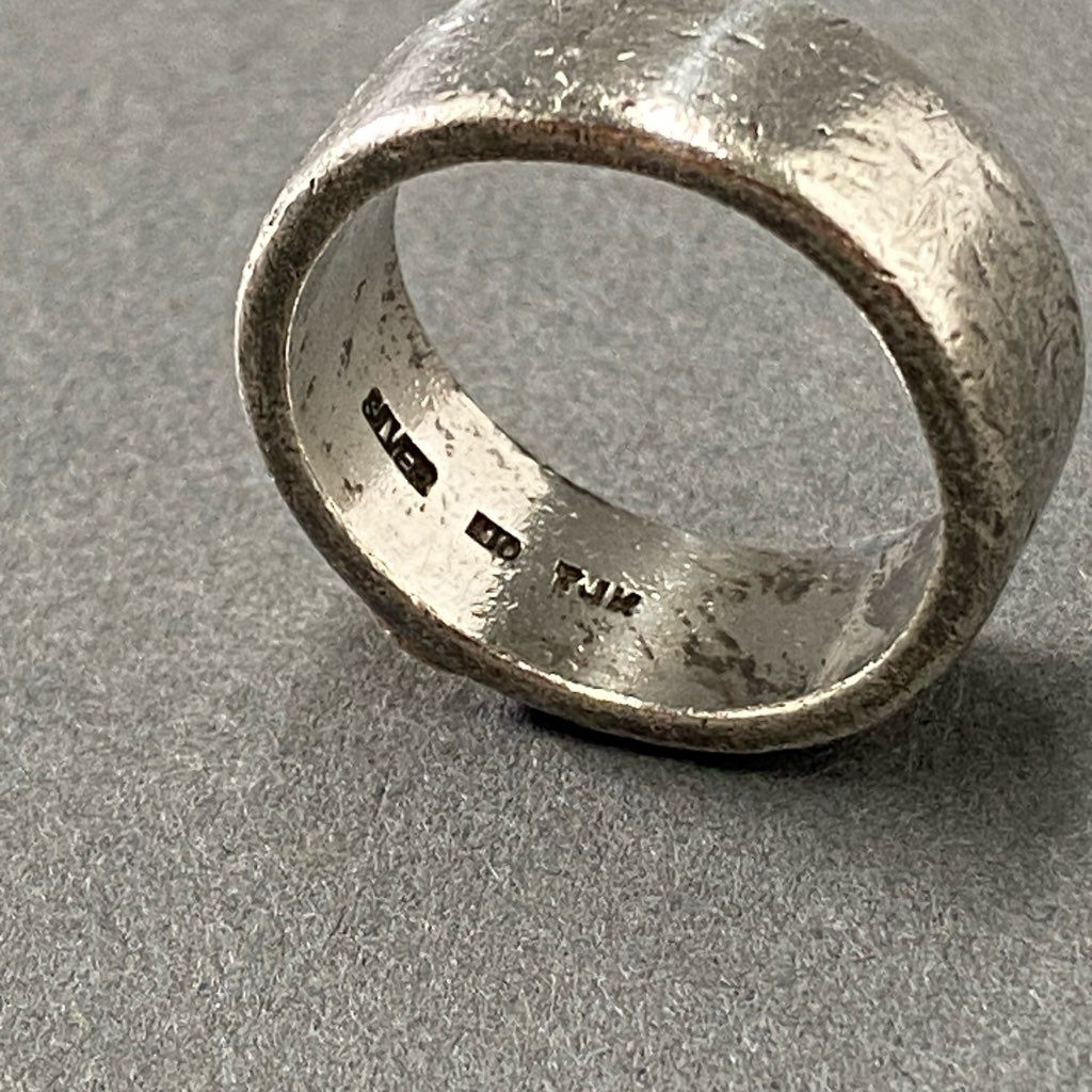 9d12 10K × SILVER 平打ち イーグル リング 16号 シルバー SV アクセサリー ジュエリー EAGLE RING