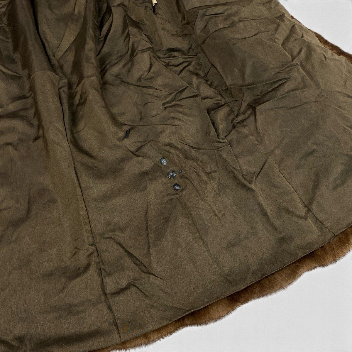 36j7 nakamura fur パステルミンク ファーコート サイズ9-11 茶系 本毛皮 Mink Fur Coat リアルファーt18r