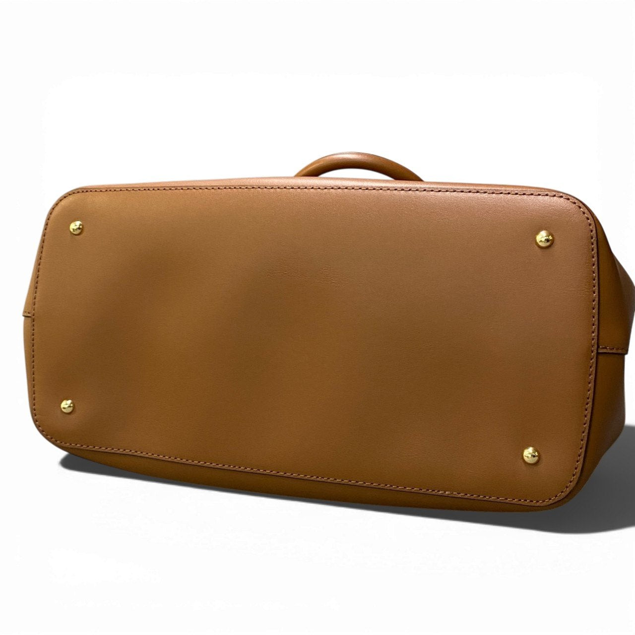 Bb20 LAUREN RALPH LAUREN ラルフローレン ショルダーストラップ付 トートバッグ ブラウン 大容量 ジップポケット付t18r