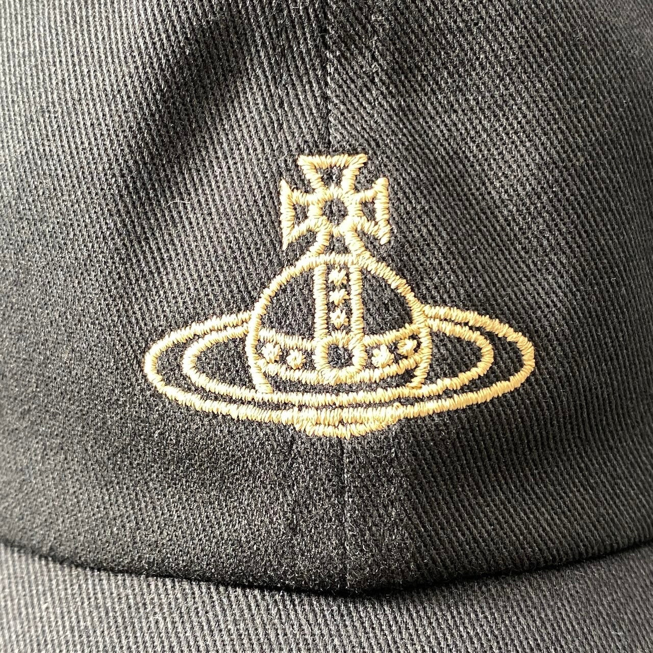 g9 《美品》 Vivienne Westwood ヴィヴィアンウエストウッド オーブ刺繍 キャップ Embroidery ORB Cap サイズF ブラック