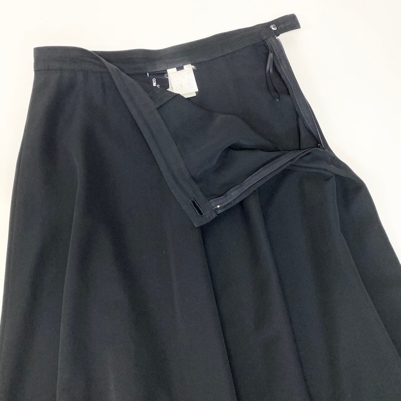 Af6 tricot COMME des GARCONS トリココムデギャルソン ロング フレアスカート サイズＭ ブラック ポリエステル100％ レディース 女性用u02t