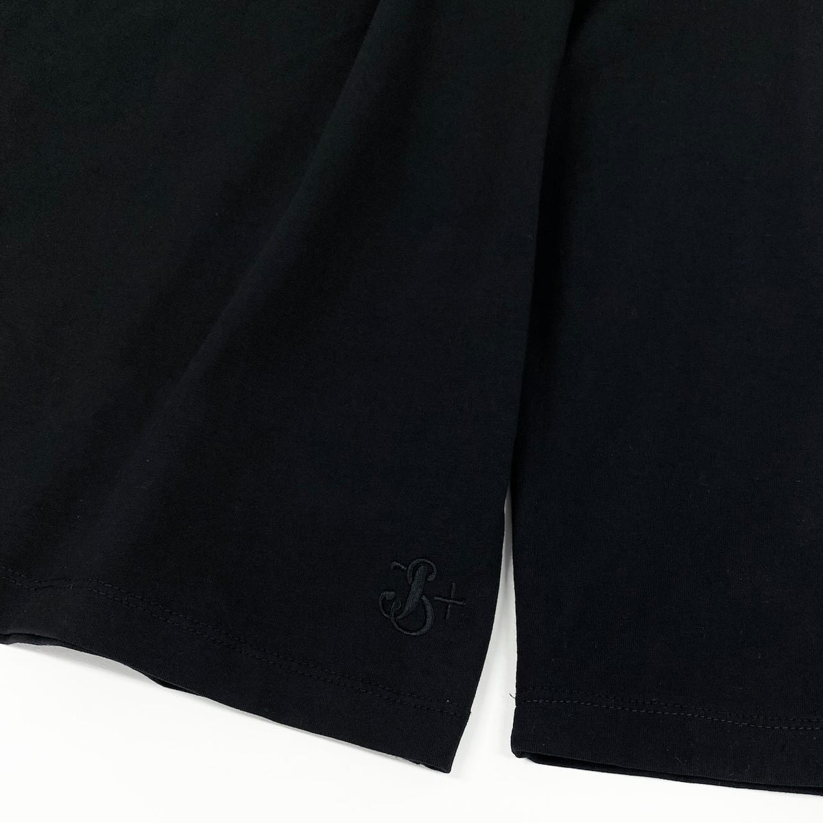 20d18 JILSANDER+ ジルサンダープラス ストレッチカットソー ロングスリーブハイネックTシャツ 刺繍 トップス Lサイズ ブラック メンズ 男性用u02t