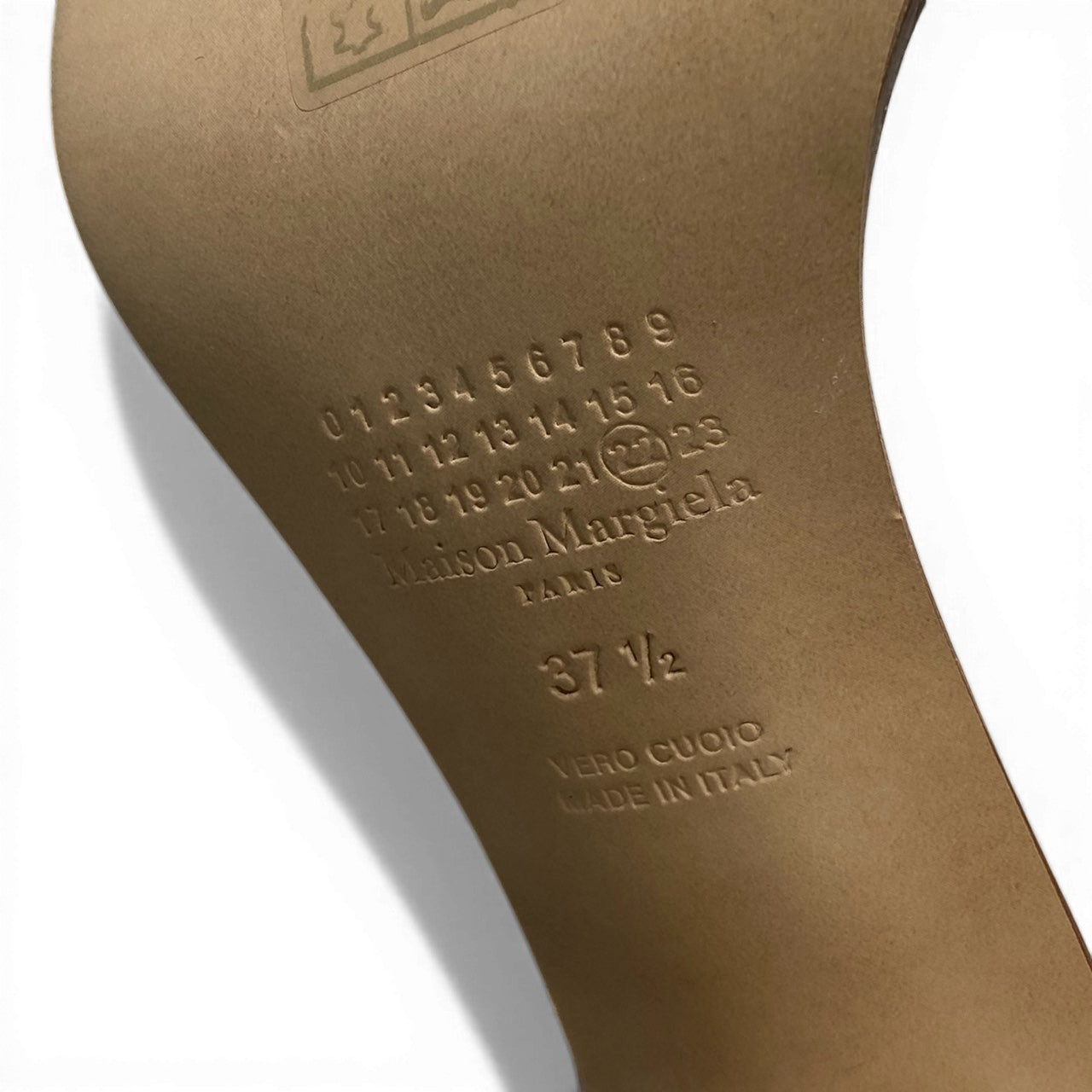 Maison Margiela メゾンマルジェラ 足袋ブーツ タビブーツ サイズ37 1/2 クリーム レザー レディースta1
