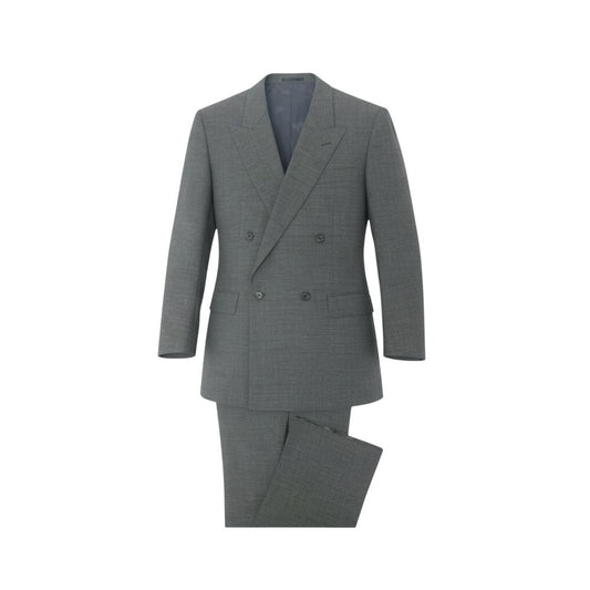 19k27 A.V.V HOMME アーヴェヴェ セットアップスーツ ダブルブレスト メンズ 紳士服 ビジネス フォーマル 96 AB5 グレー ウール100％u02t