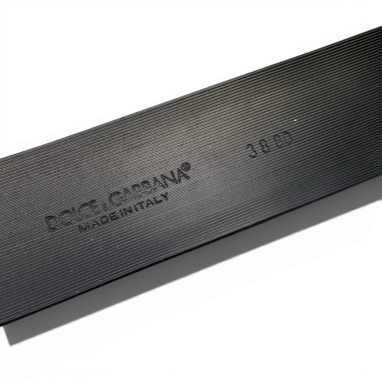 a5 DOLCE&GABBANA ドルチェアンドガッパーナ ベルト 切替デザイン イタリア製 38 80 ブラック レディースk02i