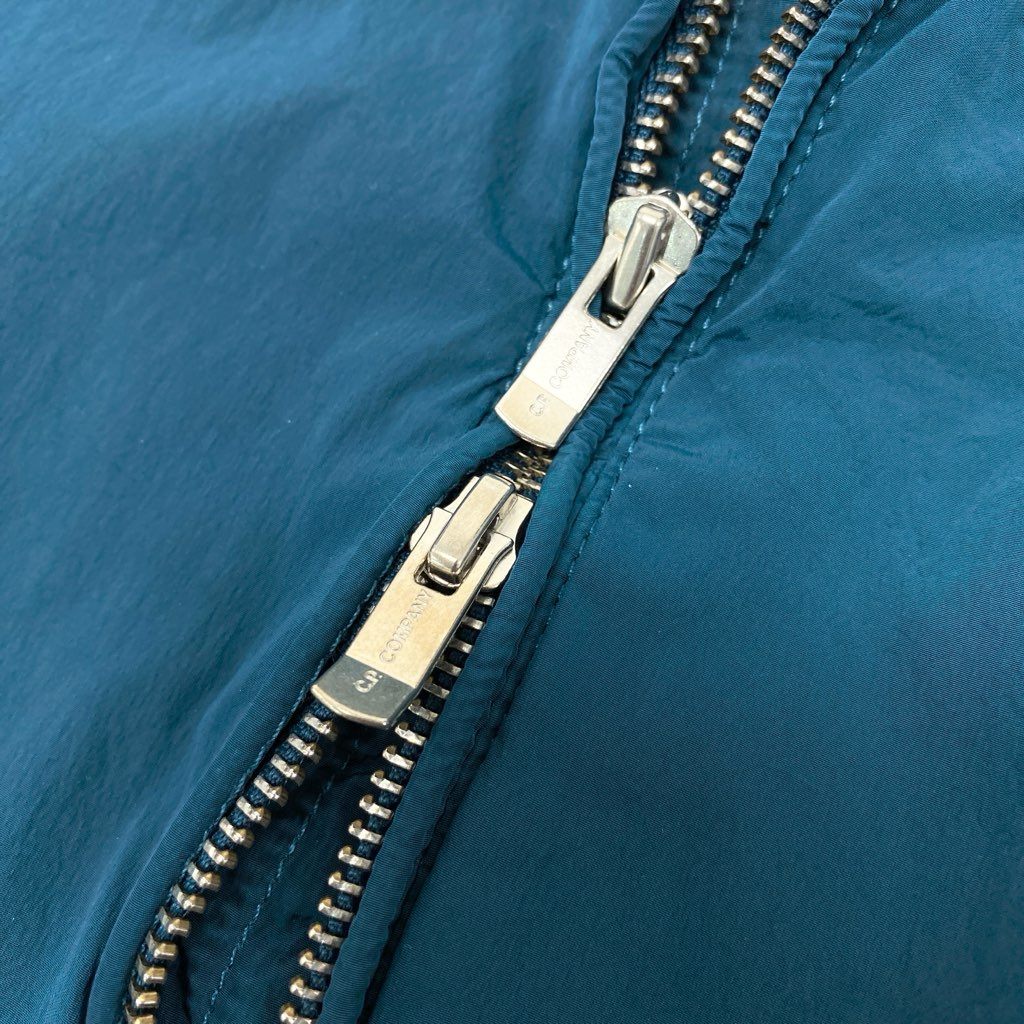 40l25【美品】C.P.COMPANY シーピーカンパニー ゴーグルジャケット ナイロンジャケット 2014SS フード着脱可 14SCPUC04572 001020 Sサイズ相当 グリーン メンズu02t