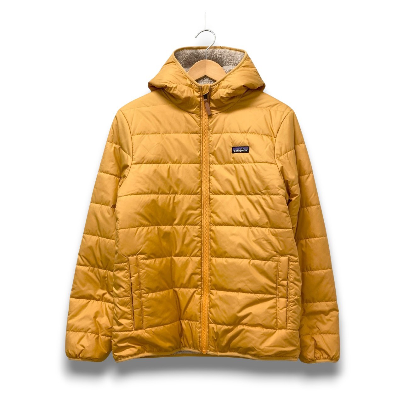61c6 Patagonia パタゴニア Ks Rready FLEECE HOODIE JACKET リバーシブル フリースジャケット ボーイズXXL(16~18) レディースLL相当 レディース アウターk02i