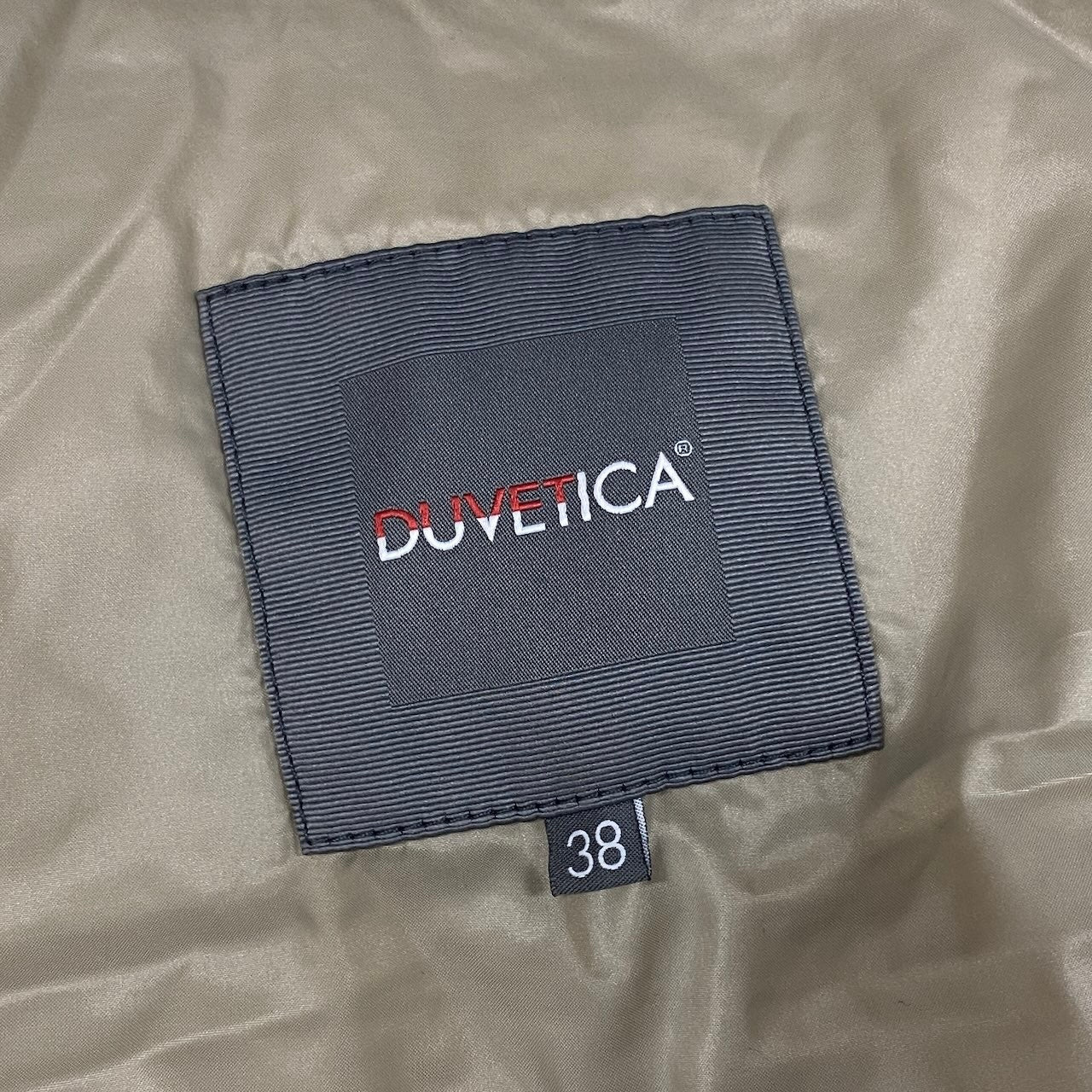 44d27 DUVETICA デュベティカ イタリア製生地 チェルッティ使用 ダウンベスト ショートダウン サイズ38 グレー レディース 女性服u02t