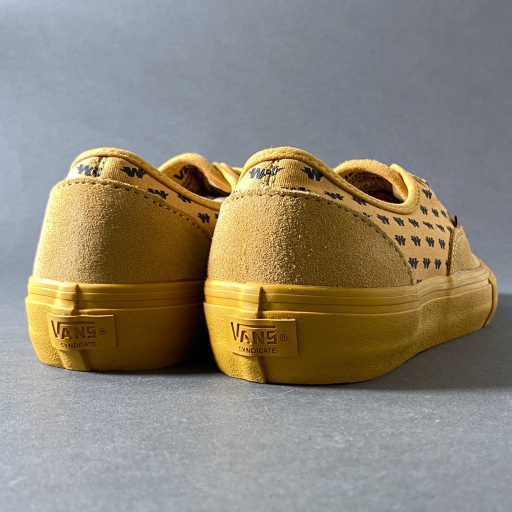 1g7 VANS × wtaps バンズ ダブルタップス SYNDICATE AUTHENTIC オーセンティック ローカットスニーカー サイズ27cm ベージュ系 スウェード メンズ