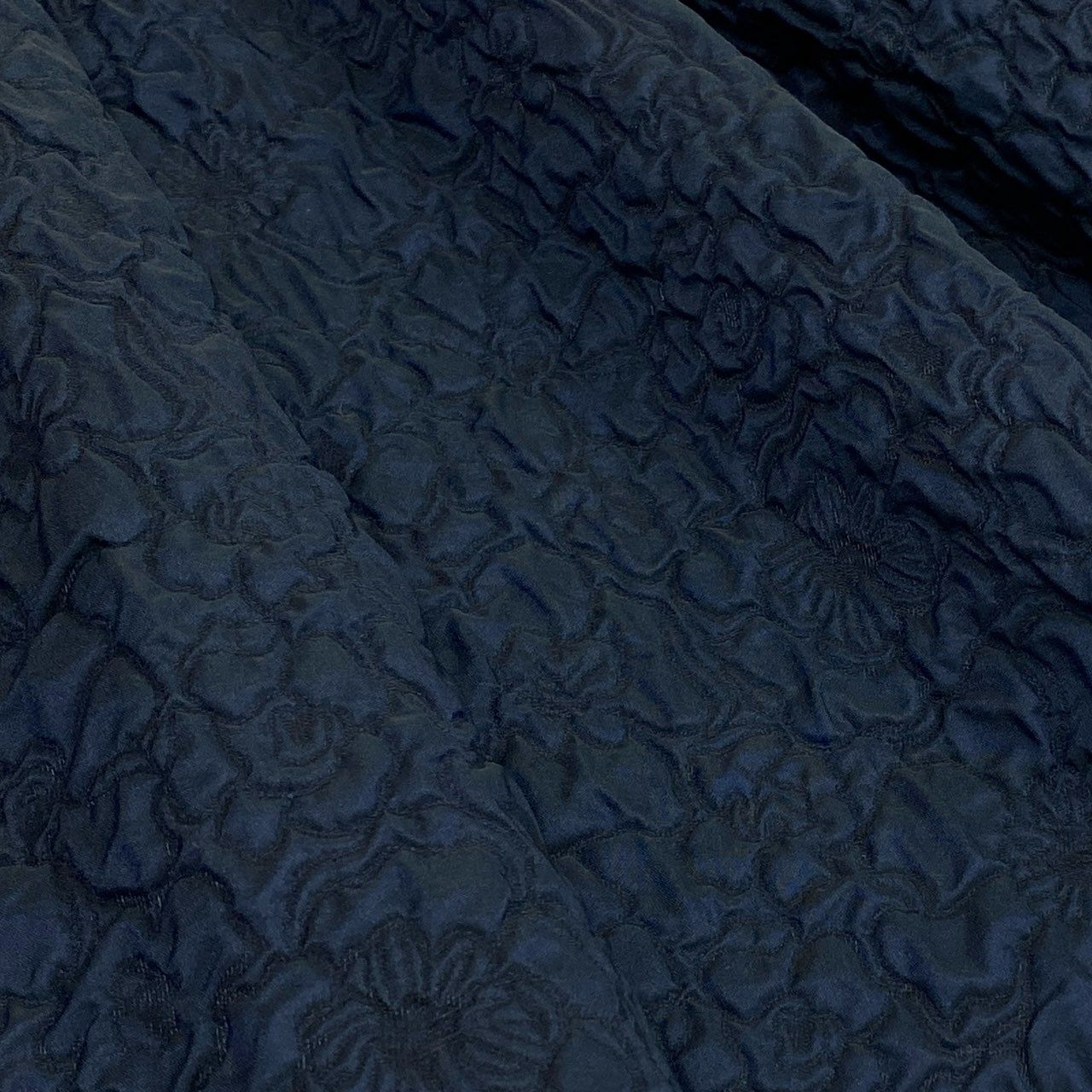 77b27 【新品タグ付き】ERDEM アーデム A LINE MINI SKIRT ジャガード ティアードスカート サイズ8 ネイビー レディース 女性用k02i