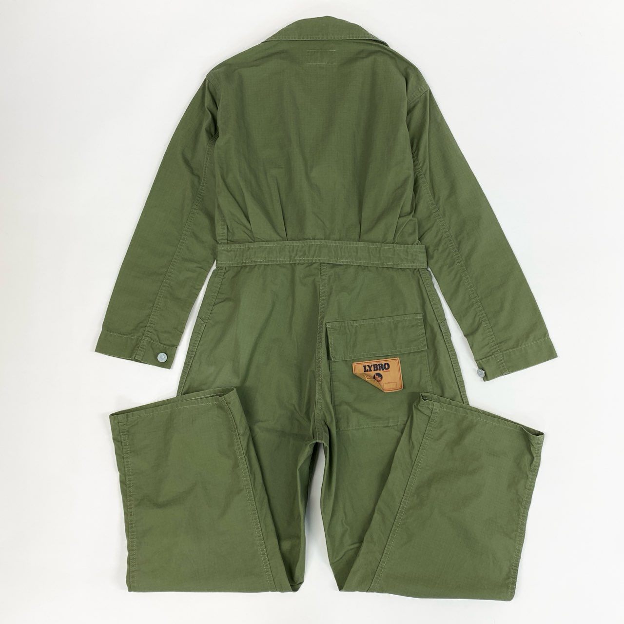 1j27《美品》NIGEL CABOURN ナイジェルケーボン つなぎ オールインワン LYBRO  80342050103 8サイズ カーキ ユニセックスu02t