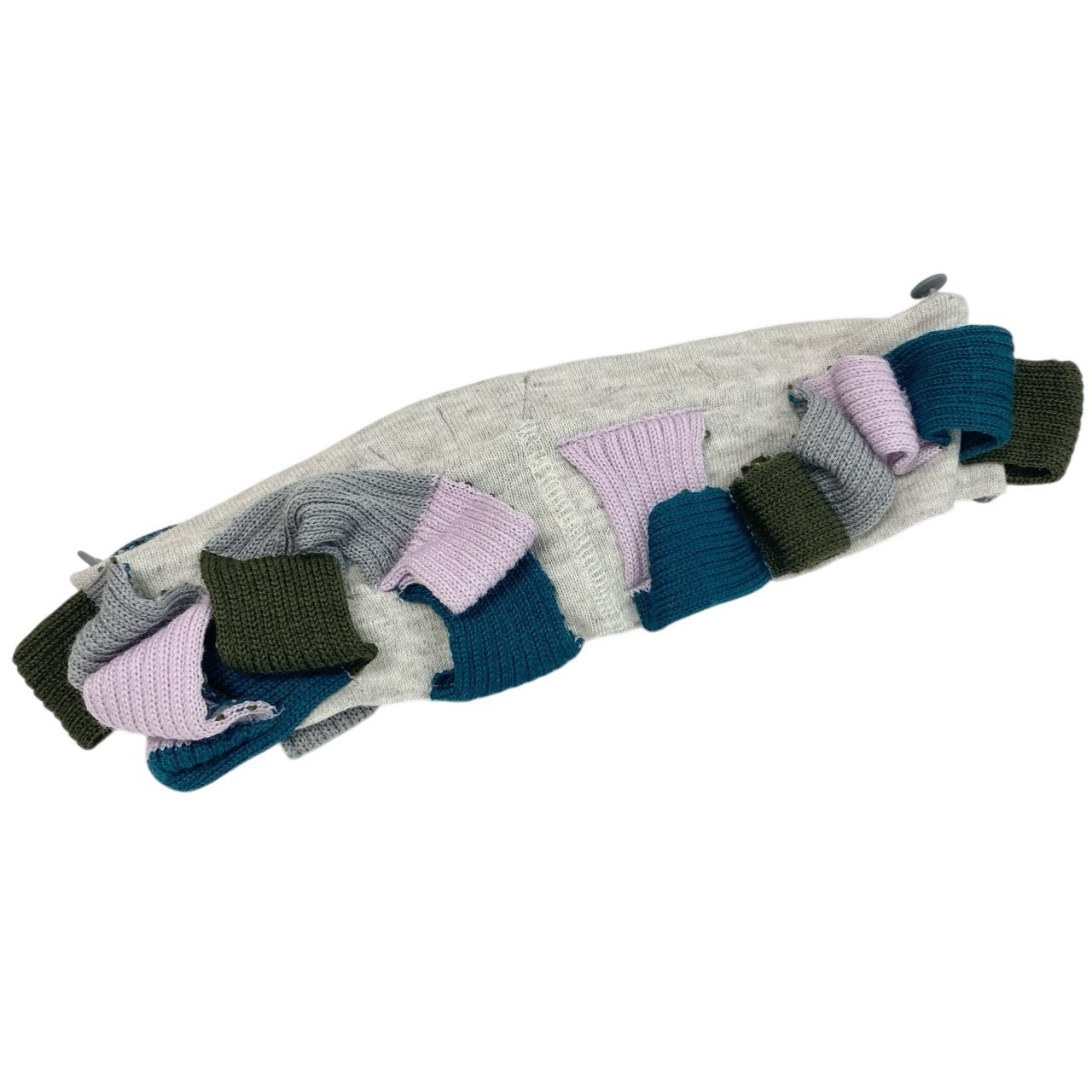 74c13 《新品タグ付き》 i+mu センソユニコ ネックデザイン コットンニット セーター 40 グレー レディースu02t