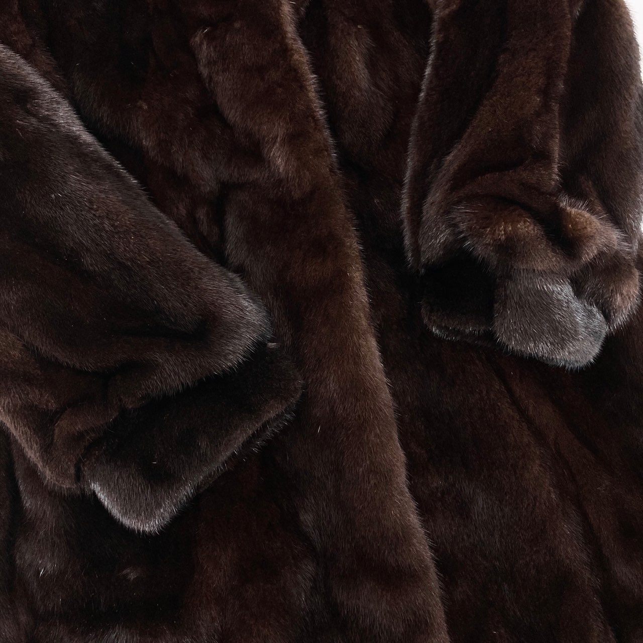 42L9 BLACKGLAMA ブラックグラマ ダークミンク ロングコート サイズF ダークブラウン 最高級本毛皮 ETERNA FURS MINKt18r