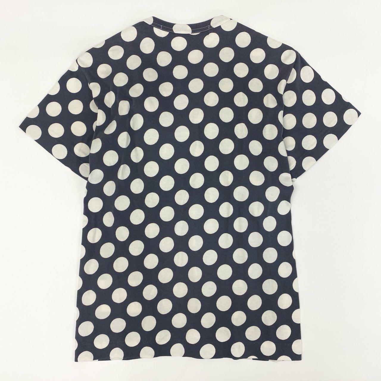 65g18 定価￥47.300 tao タオ COMME des GARCONS コムデギャルソン ドット柄 フロントリボン カットソー M グレー Tシャツ AD2022