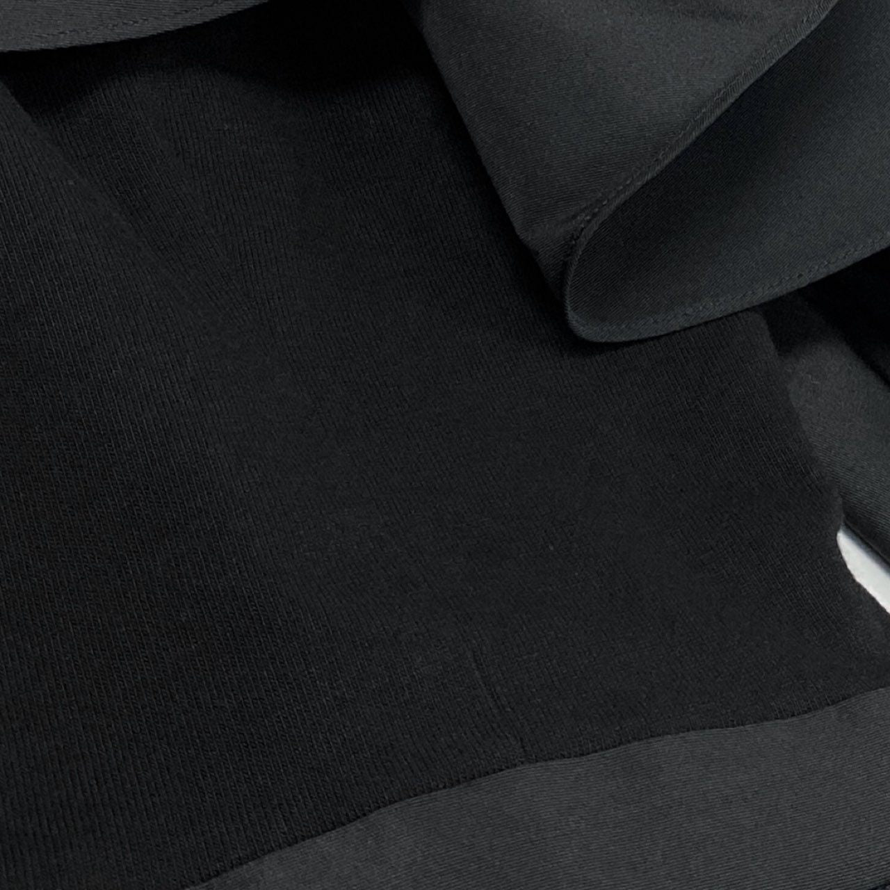 Ah29 Alexander McQUEEN アレキサンダーマックイーン 変形トップス フリルトップス ペプラム ラッフル装飾 ラウンドネック Fサイズ ブラック レディース 女性用k02i