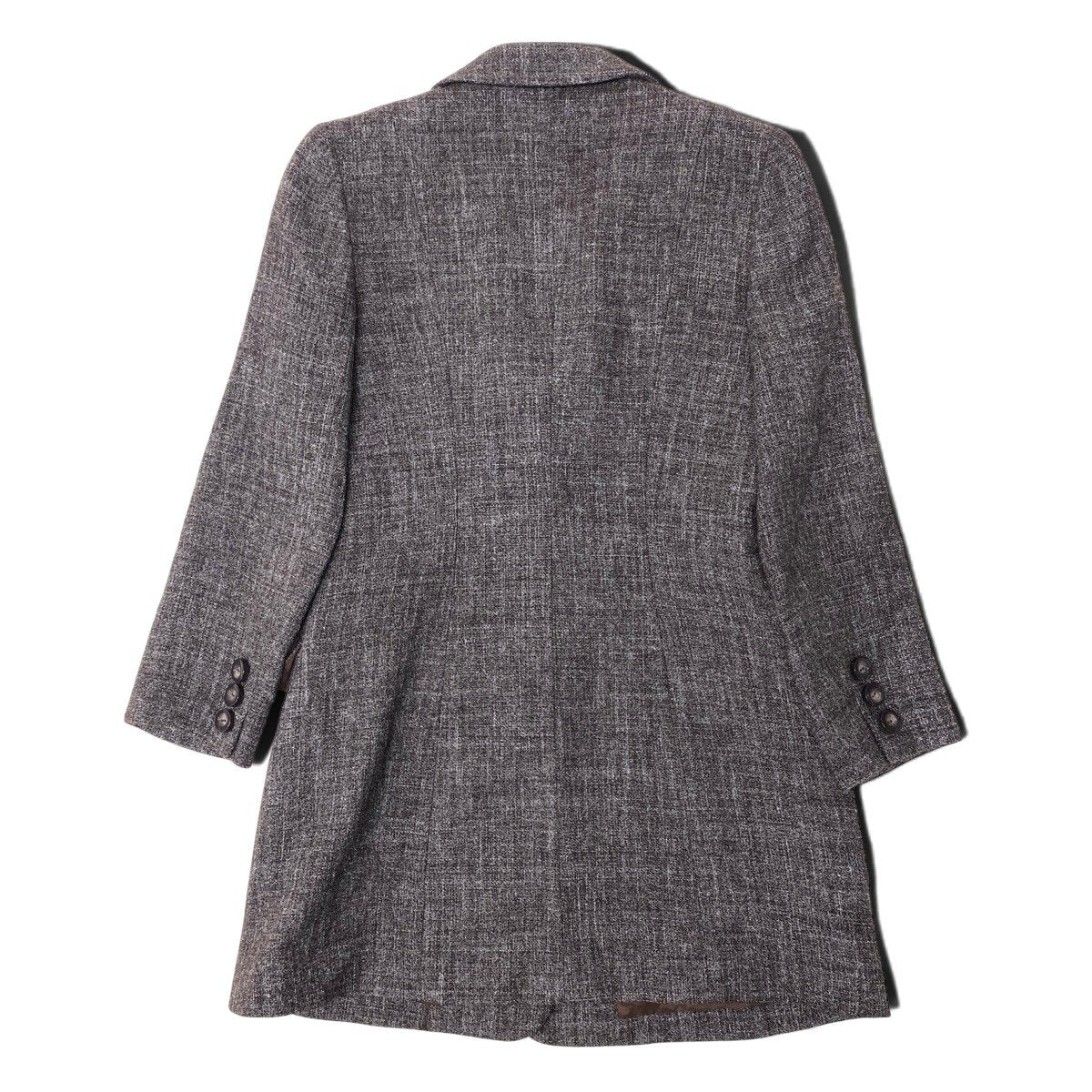 78h21 Christian Dior クリスチャンディオール テーラードジャケット ジャケットコート ウールブレンド サイズ11 ブラウン系 レディースu02t