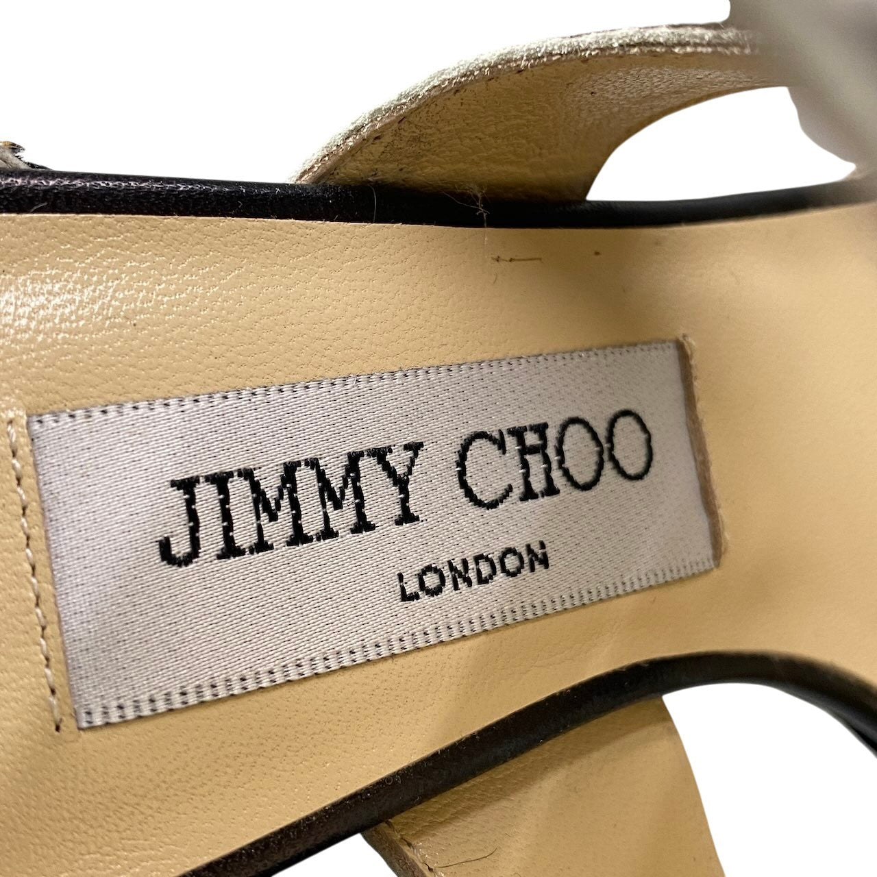 e13 JIMMY CHOO ジミーチュウ オープントゥ ヒールパンプス ハラコ ゼブラ柄 スタッズ ハイヒール 36 1/2 ブラック ホワイト レディース 女性用k02i