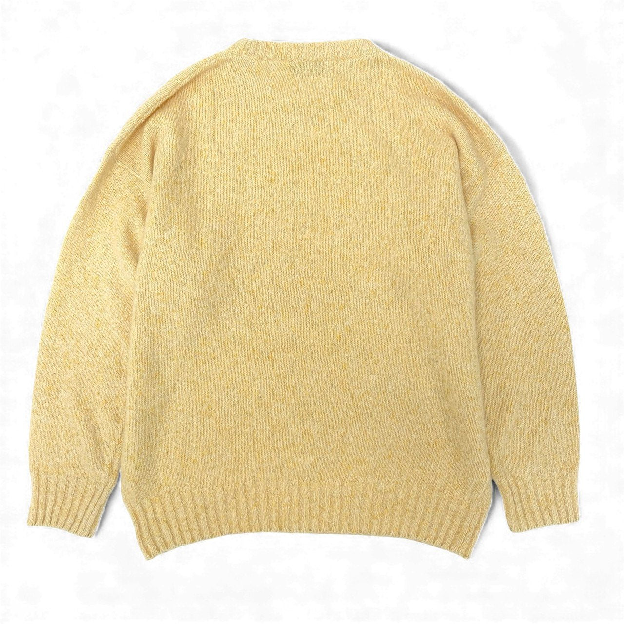 77L8 ETRO エトロ クルーネック ニット セーター 50 イエロー カシミヤ100 メンズ 紳士服 イタリア製u02t