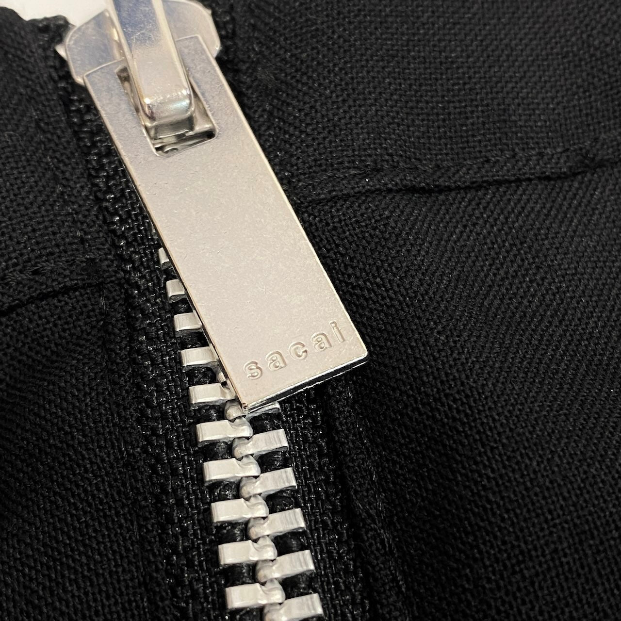 Ae11 sacai 21SS Suiting Mix Pullover 半袖カットソー 21-05650 1サイズ ブラック レディース 女性用ta1